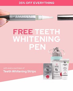 15 reactions | With just 2 days left of Customer Appreciation Week, we’re giving you all the treats!  Get 35% off for 48 hours PLUS get our Teeth Whitening Pen for FREE when you buy our Teeth Whitening Strips  Shop here https://oralcare.tv/2PHunyG | Spotlight Oral Care | Facebook