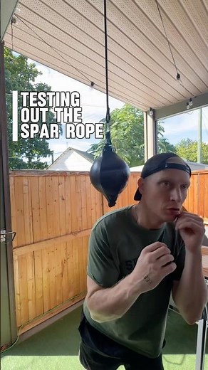 Testing out the Spar Rope 1 bag. 3 ways to train. Slip bag, double end bag, reflex bar. #boxing #mma