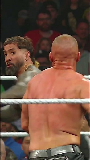 Jey Uso felt the power of those brass knuckles 😅👊