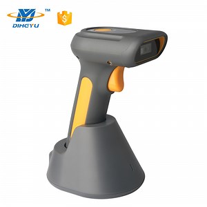 [Hot Item] Handheld Wired CCD Barcode Scanner Supports Screen Scan USB 1d Barcode Reader with Charging Cradle