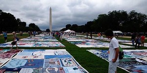 Today In Gay History: AIDS Memorial Quilt Put On display In D.C.