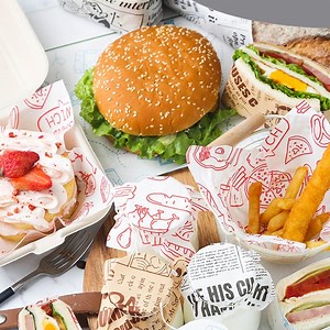 [Hot Item] Food Grade Burger Sandwich Wrapping Paper PE Coated Packaging Paper
