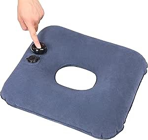 Donut Pillow for Tailbone Pain Inflatable Butt Donut Cushion Self-Inflating Bedsore Air Cushion.Tailbone Pain Relief Cushion for Hemorrhoids, Bed Sores, Prostatitis.