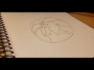 DRAWING THE MINNESOTA TIMBERWOLVES LOGO🐺