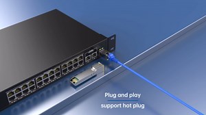 1.25G SFP to RJ45 Transceiver, Gigabit 1000Base-T Copper SFP Module, 100m Over CAT5a, Compatible with Cisco, Plug-and-Play Hot-Swappable Low Power SFP Ethernet Module