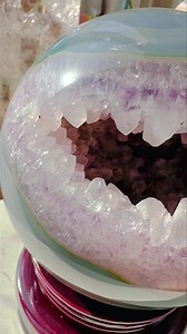 14K views · 2.3K reactions | Amethyst geode agate sphere #crystal #agate | SD Crystal | Facebook