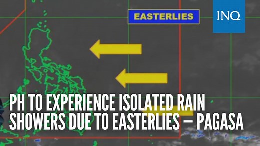 18 reactions | Most of the country will experience isolated rain showers due to the effects of the easterlies on Monday, the Philippine Atmospheric, Geophysical and Astronomical Services Administration said. Read more: https://newsinfo.inquirer.net/1906339/fwd-weather-feb-19 | INQUIRER.net | Facebook