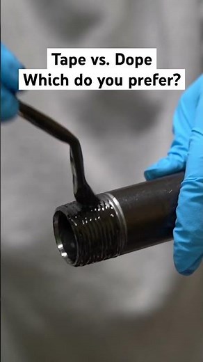 How do you like to connect threaded pipe? 👀 #plumbing #plumber #skilledtrades #plumbingtools