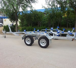 [Hot Item] Hot Dip Galvanized Steel Watercraft Pontoon Trailer for Boat