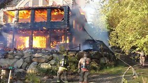 Fire Demolishes NH Lake Home, At Least 1 Resident Forced to Jump to Safety