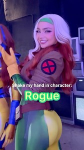 181K views · 2.1K reactions | Why does no one want to shake my hand? 沈 #xmen #shakemyhandincharacter #cosplay | Caitlin Christine | Facebook