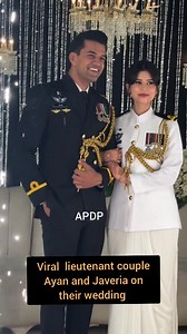 375K views · 6.3K reactions | The viral couple from Paksitan Navy Lieutenant Ayan and Lieutenant Javeria goes viral as they makes a dreamy entry on their wedding in formal mess dress/ceremonial uniform . | All Pakistan Drama Page | Facebook