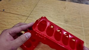 2 Pcs Poultry Feeder Trough, 8" Plastic Flip-Top Chick Feeders No Waste, Spill-Proof Feeder for Baby Chicken and Quail