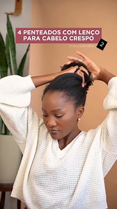 2.5K views · 28 reactions | Confira quatro penteados com lenço para cabelo crespo @jacycarvalho @Jacy Carvalho | Elegance Angola | Facebook