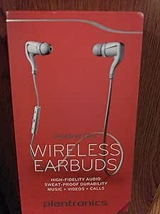 Plantronics BackBeat GO 2 Bluetooth Wireless Stereo Earbuds - Retail Packaging - White