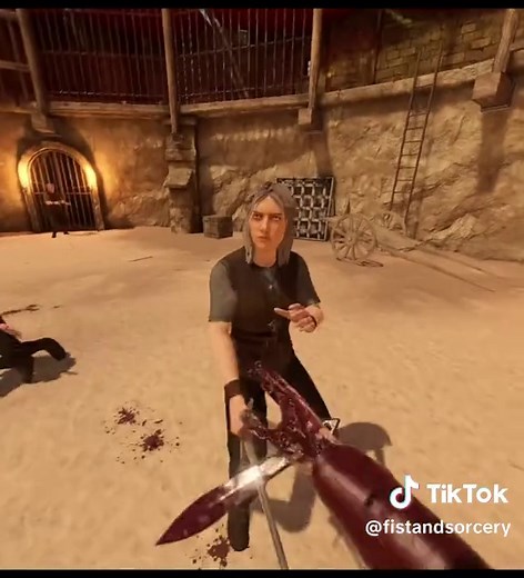Moving like Im in a cutscene 🤣 #bladeandsorcery #vr #gaming #finishers #quest3