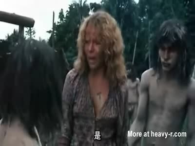 Cannibal Hangs Girl's Breasts