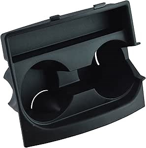 TRQ Front Center Console Dual Cup Drink Holder Black Compatible with Jeep Commander Cherokee