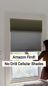 🤍💚No-Drill Cellular Shades, White Blackout & Green Lightfiltering. No-drill quick installation is highly perfect for renters and homeowners, leaving no stain, no damage on the walls. The blackout material protects your room from harsh sunlight, improve your room’s atmosphere and get your space cozier! Lots of colors can be select, Click the link in bio🔗 to order. #homedecor #interiordesign #homestyling #cellularshades #honeycombshades #nodrill #NoDrillBlinds #HomeUpgrade #energyefficiency #ho