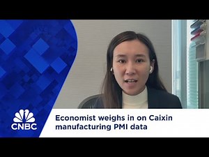 Economist weighs in on Caixin manufacturing PMI data
