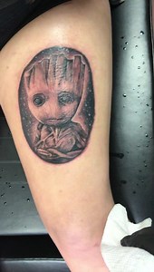 I am groot Tattoos by Josh josh | Color Bomb Tattoo Shop