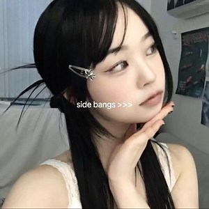 Как уложить боковые челки для корейского стиля