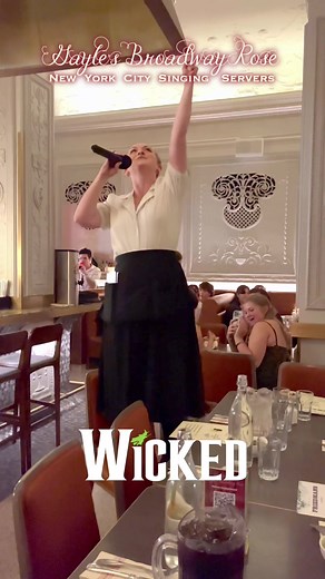 Gayle Rose Performs Defying Gravity from Wicked at Broadway Restaurant in Calgary