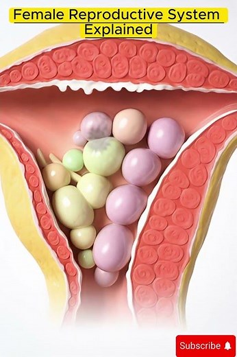 Understanding the Menstrual Cycle | Female Reproductive System Explained #humanbiology #anatomy