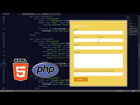 Formulaire de Contact avancé php & html5 [de A-Z]