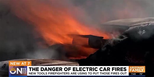 Why electric vehicle fires are a real pain point for Arizona firefighters