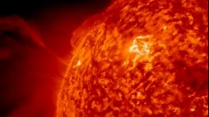 Espectacular erupción en la superficie solar