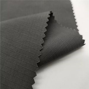 [Hot Item] Black Ripstop 100% Nylon Fabric Nylon Taslan Fabric