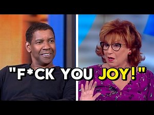 Denzel Washington Kicked Off The View After Heated Clash With Joy Behar
