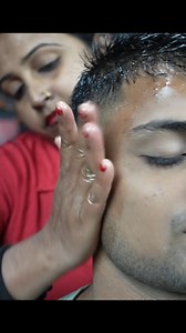 Soft Touch Massage From Her #reelsvideo #massage #ladybarber | Home ASMR clinic