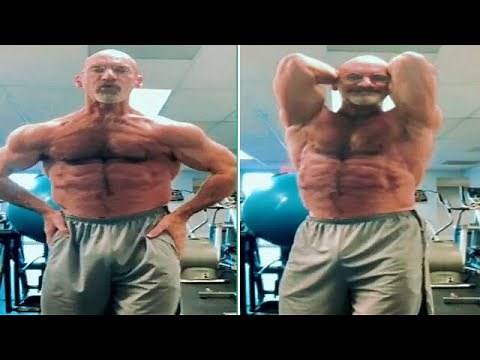 Hairy Muscular Daddy Gym Pose | Muscle Daddy Show