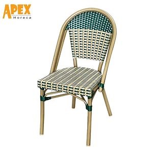 [Hot Item] Resistant Outdoor Rattan French Bistro Bamboo Chairs for Cafe