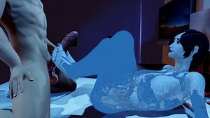 A Session with Cortana - Halo Cosplay Footjob & Riding Fantasy | Clips4sale