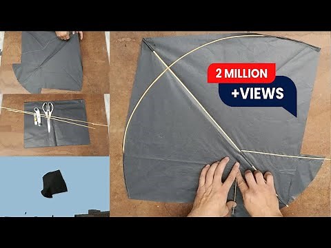 Step By Step Kite making - Teddi Pan Adda Pona Banane ka tarika - Kite Flying Test - GolgappaY Kites