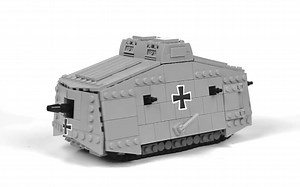 [JD Brick Productions] 乐高MOC 德国 A7V坦克 一战 速拼