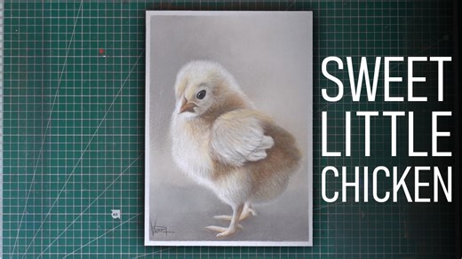 Create an adorable chick in pastels: Simple techniques for a fluffy look