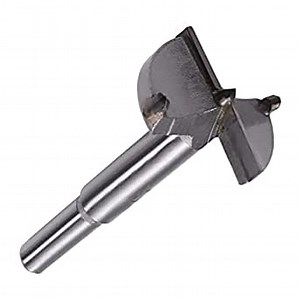 Forstner Drill Bit 26mm, Carbide Woodworking Hole Saw, Wood Drilling Cutter Boring Drill Bits with 1/3inch Round Handle for Wood, Plastic, Plywood