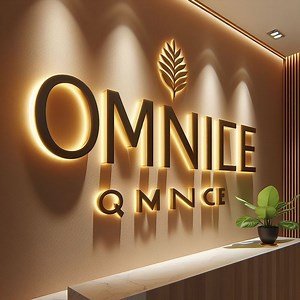 [Hot Item] 3D Backlit Stainless Steel Channel Letter Signs Gold Illuminated Logo Business Signage