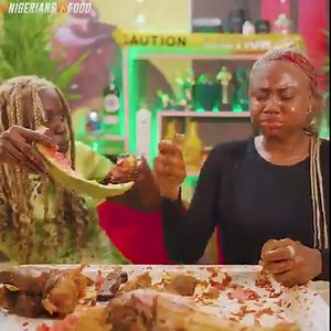 770K views · 10K reactions | Today we challenge 2 afro blonde best friends to finish a Dragon Claw in 10minutes. | Nigerians VS Food | Facebook