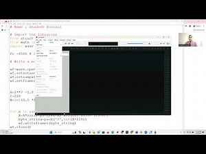 Using Python to write an audio file and MATLAB to read the audio file- Lecture 2