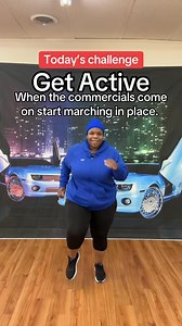 Get Active. When the commercials come on marching place #ThickChickFitness, #HomeWorkout Let’s inspire each other! #StayActive #fitnessjourney | Trina T-Will Williams