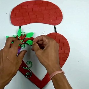 3K views · 150 reactions | DIY Heart wall hanging with Cardboard #crafts #diy #reuse #heart #decor | Craft Engineer | Facebook