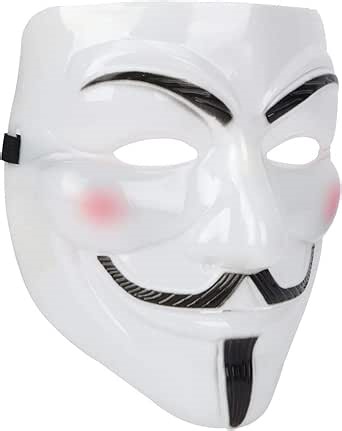 Amazon.com: Anonymous Guy Mask 白色 : 服裝，鞋子和珠寶