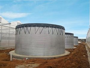 [Hot Item] Professional Custom Corrugated Round Water Tank Round Stainless Steel Water Tank