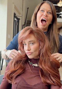 Bold Red Hair Transformation with J Tied Wefts