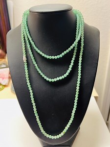 Long Natural Adventurine Beads Necklace/4mm Green Adventurine Necklace/necklaces Length 50 Inches Long/ Made in USA - Etsy